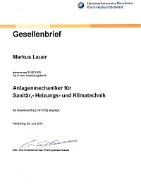 Gesellenbrief